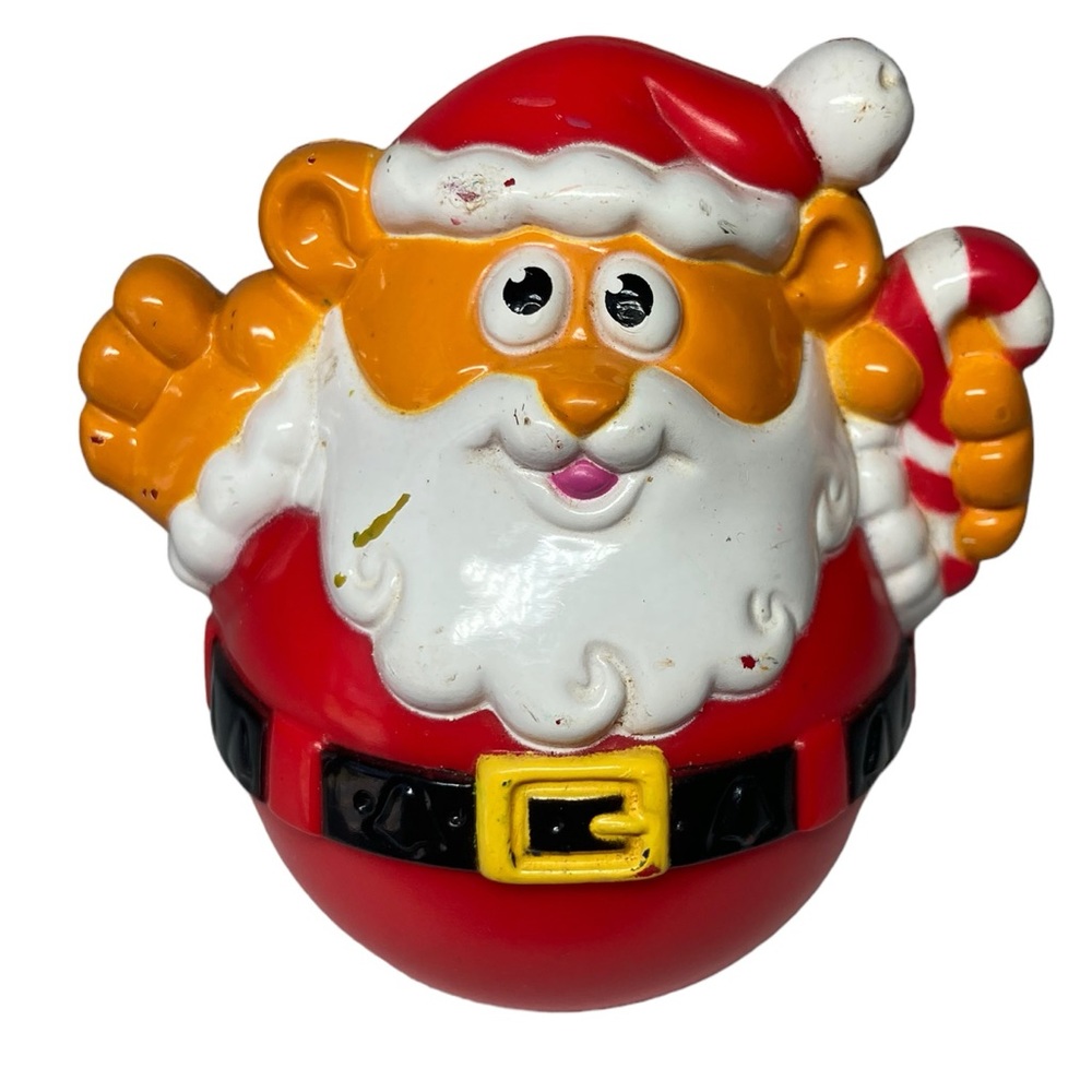 Playskool 2005 Weebles Christmas Figure Santa Claus Holiday Hasbro 2.75"